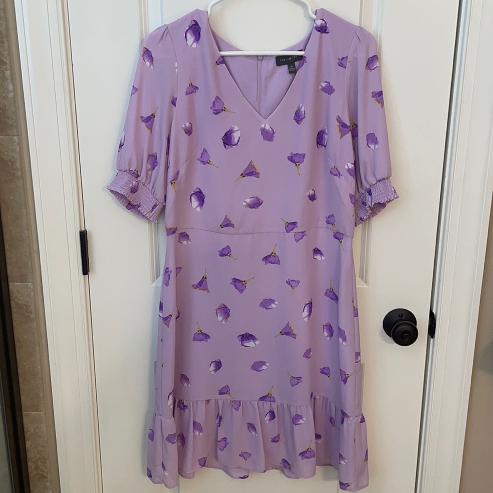 The Limited Purple Flower Dress